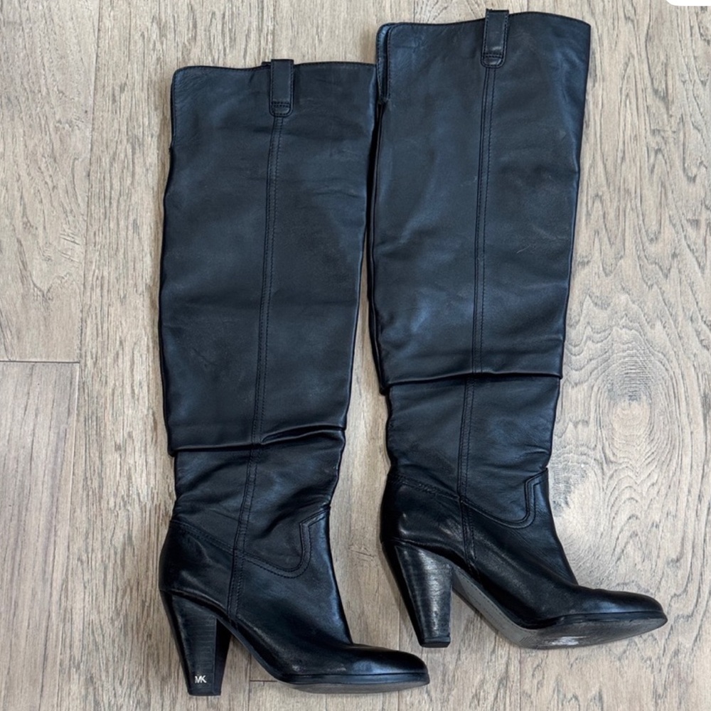 Michael Kors Black Over the Knee Boots Size 6.5 - Picture 2 of 10
